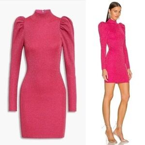 Alice and Olivia Sparkly Pink Mini